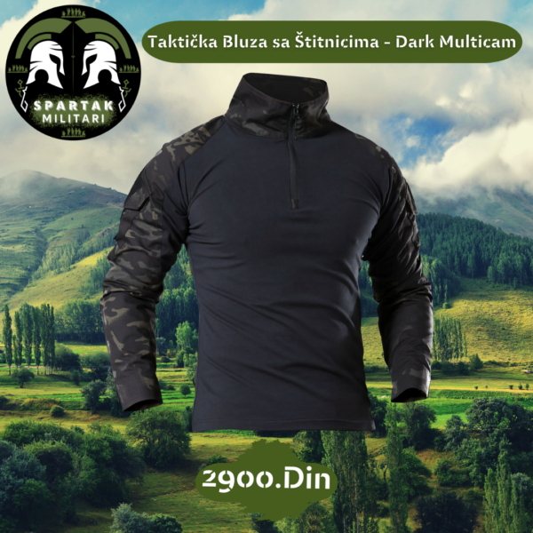 Taktička Bluza sa Štitnicima - Dark Multicam - Image 2