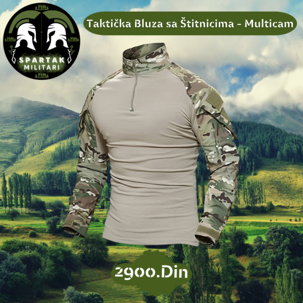 Taktička Bluza sa Štitnicima - Multicam