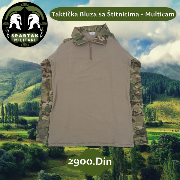 Taktička Bluza sa Štitnicima - Multicam - Image 3