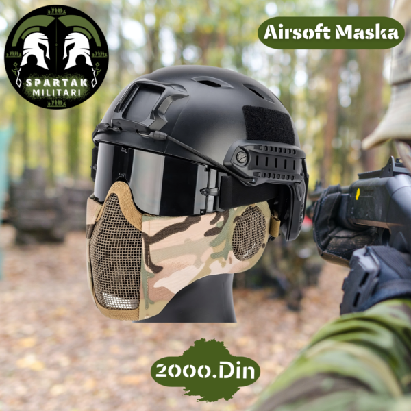 Airsoft Maska sa Zaštitom za Uši