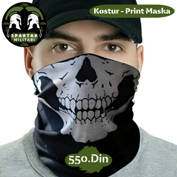 Pamučna Bandana - Kostur Print