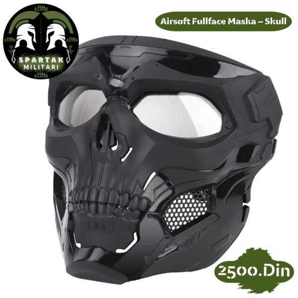 Airsoft Fullface Maska - Skull