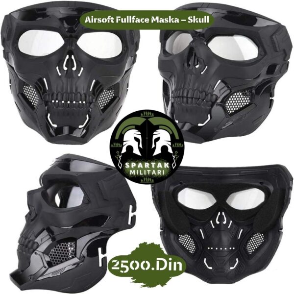 Airsoft Fullface Maska - Skull - Image 3