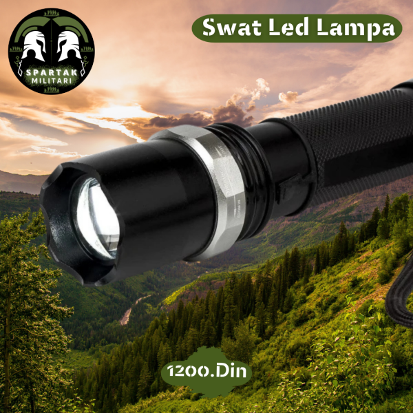 Krupan plan sočiva Swat LED lampe sa detaljima